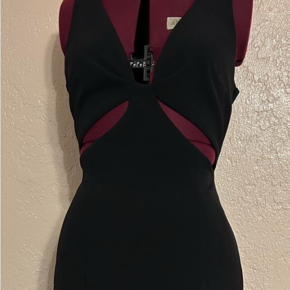 Elegant Black Forever 21 Cut-Out Dress - Picture 2 of 5
